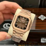 Super Clone Patek Philippe Cubitus 5821/1AR-001 45mm Chocolate Dial Rose Gold – Swiss SuperClone