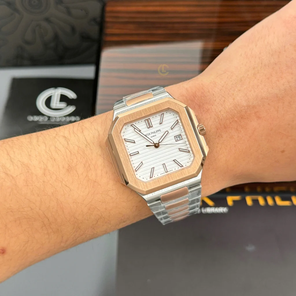 Super Clone Patek Philippe Cubitus 5821/1AR-001 45mm White Dial