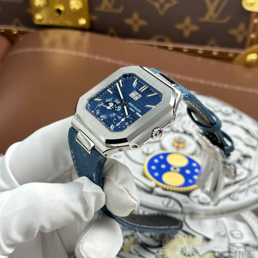 Super Clone Patek Philippe Cubitus 5822P-001 Platinum Instantaneous Grand Date Day Moon Phases