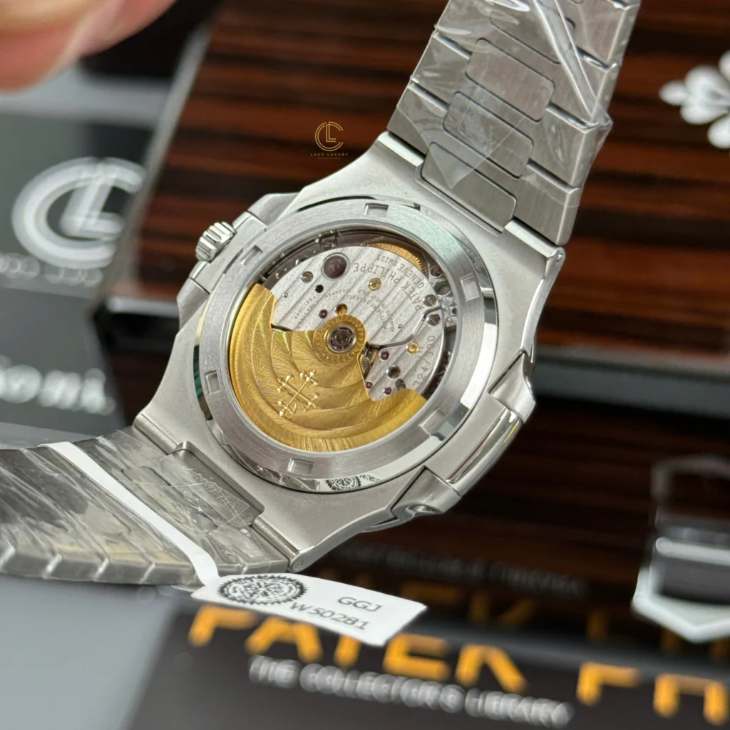 Super Clone Patek Philippe Nautilus 5711/1A 40mm Demi Baugette Blue Full Moissanite HongKong – Customize Diamod