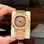 Super Clone Patek Philippe Nautilus 5711/1R-001 40mm Chocolate Dial Rose Gold V3 Update