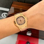 Super Clone Patek Philippe Nautilus 5711/1R-001 40mm Chocolate Dial Rose Gold V3 Update