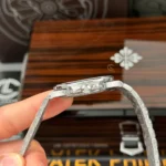Super Clone Patek Philippe Nautilus 5712/1A 40mm Custom Full Moissanite Baguette HongKong – Customize Diamod – Swiss SuperClone