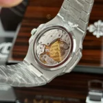 Super Clone Patek Philippe Nautilus 5712/1A 40mm Custom Full Moissanite Baguette HongKong – Customize Diamod – Swiss SuperClone