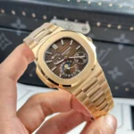 Super Clone Patek Philippe Nautilus 5712/1R – 001 Chocolate Dial V3 — case and bezel