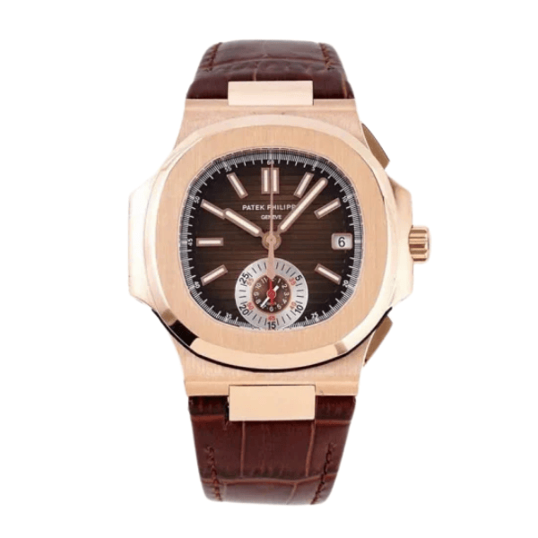 Super Clone Patek Philippe Nautilus 5980R-001 40.5mm Chronograph Rose Gold