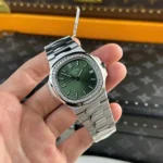 Super Clone Patek Philippe Patek Nautilus 5713G Green Dial 40mm Moissanite – Handcrafted Diamod
