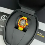 Super Clone Richard Mille RM 27-03 Richard Mille Rafael Nadal Shock Resistance 42mm Carbon — movement / caseback view