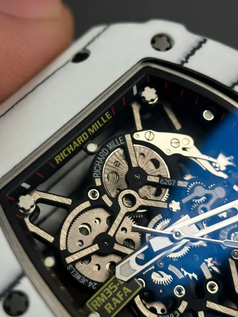 Super Clone Richard Mille RM 35-01 RICHARD MILLE Rafa White Cacbon NTPT 42mm
