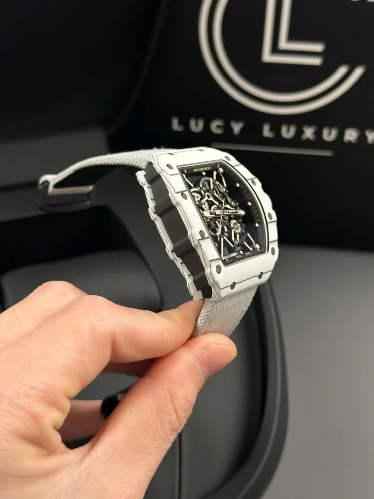 Super Clone Richard Mille RM 35-01 RICHARD MILLE Rafa White Cacbon NTPT 42mm