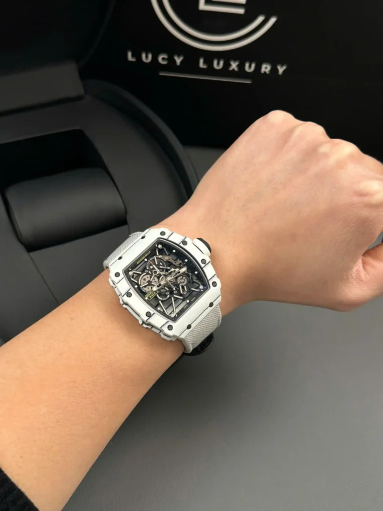 Super Clone Richard Mille RM 35-01 RICHARD MILLE Rafa White Cacbon NTPT 42mm