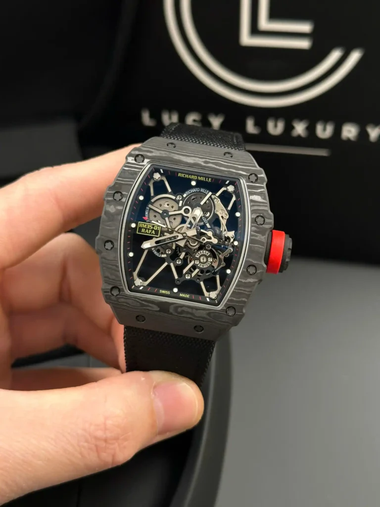 Super Clone Richard Mille RM 35-01 Richard Mille Rafa Cacbon NTPT Full Black 42mm