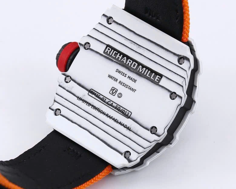 Super Clone Richard Mille RM 35-01 Richard Mille Rafa Cacbon NTPT Orange Strap 42mm