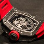 Super Clone Richard Mille RM 35-02 Carbon TPT Purple AR Sapphire Rubber Strap
