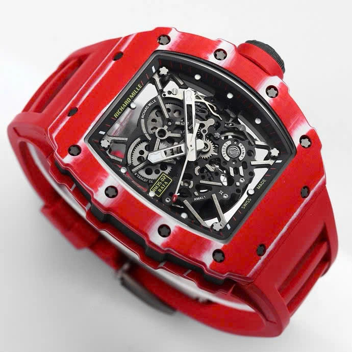 Super Clone Richard Mille RM 35-02 Richard Mille Rafael Nadal Red Carbon