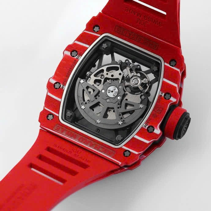 Super Clone Richard Mille RM 35-02 Richard Mille Rafael Nadal Red Carbon