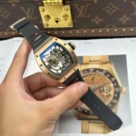 Super Clone Richard Mille RM 35 Richard Mille Americas Rose Gold Toro Limited Edition