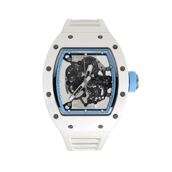 Super Clone Richard Mille RM 55 Richard Mille BLUE 42mm Ceramic