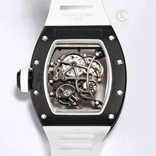 Super Clone Richard Mille RM 55 Richard Mille Black Bubba Watson 42mm Ceramic — side profile