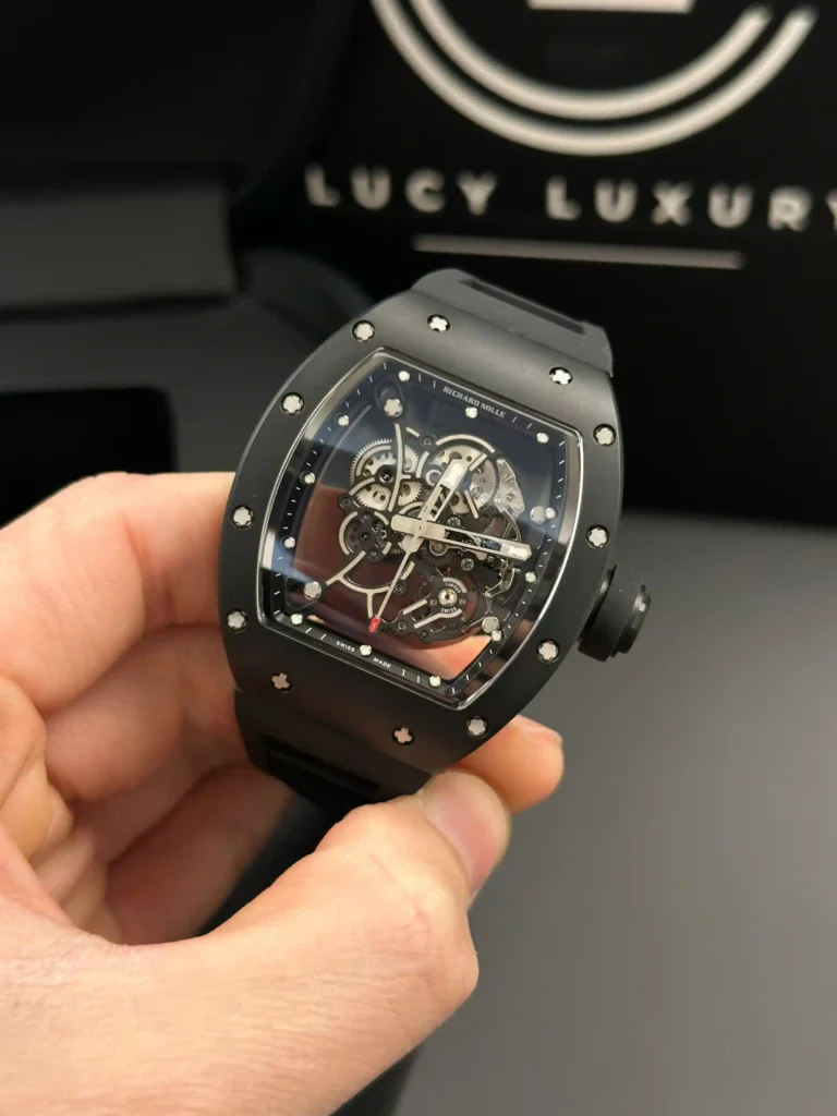 Super Clone Richard Mille RM 55 Richard Mille Manual Winding Bubba Watson 42mm Black