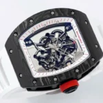 Super Clone Richard Mille RM 55 Richard Mille White 42mm Carbon Modify — side profile