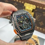 Super Clone Richard Mille RM 65-01 Richard Mille McLaren W1 Split-Seconds Chronograph McLaren W1 — case and bezel