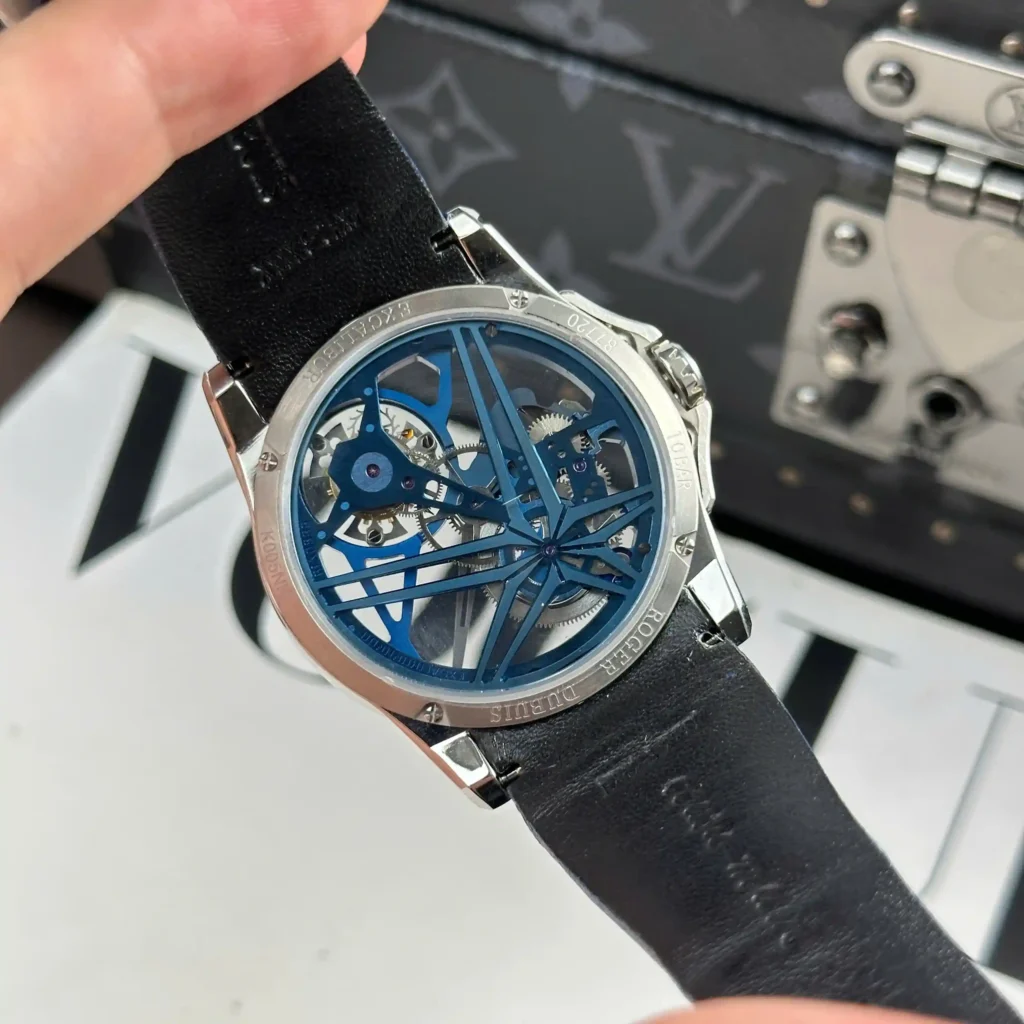 Super Clone Roger Dubuis Excalibur Double Tourbillon Cobalt RDDBEX1109 –