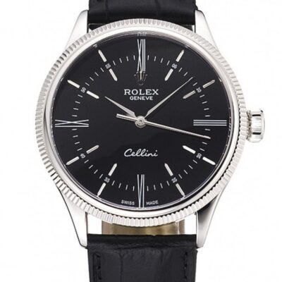 Super Clone Rolex Cellini Black Dial 622654