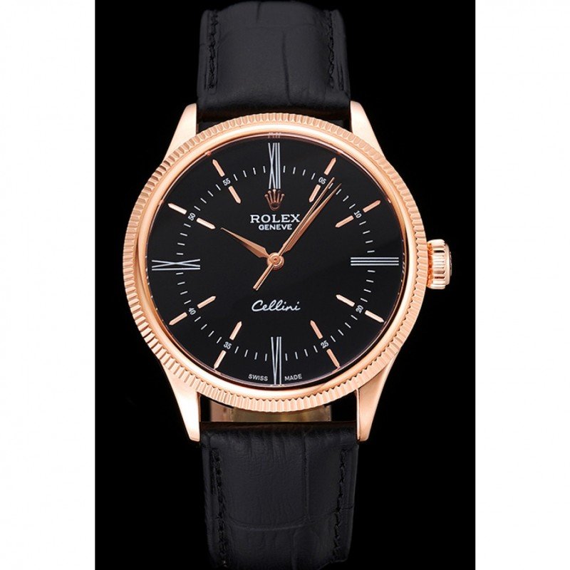 Super Clone Rolex Cellini Black Dial 622656 – Swiss SuperClone