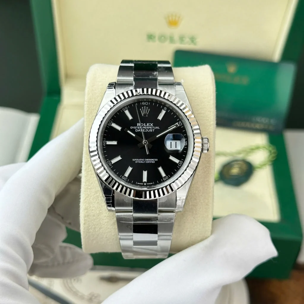 Super Clone Rolex Datejust Black Dial 126334-0017 41 mm – Swiss SuperClone