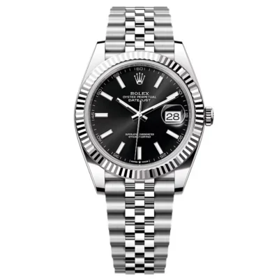 Super Clone Rolex Datejust Black Dial 126334-0018 41 mm