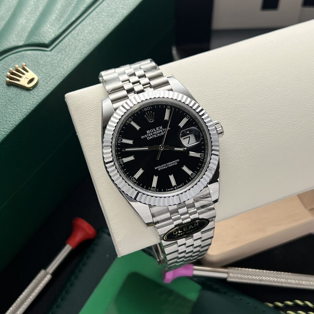 Super Clone Rolex Datejust Black Dial 126334-0018 41 mm