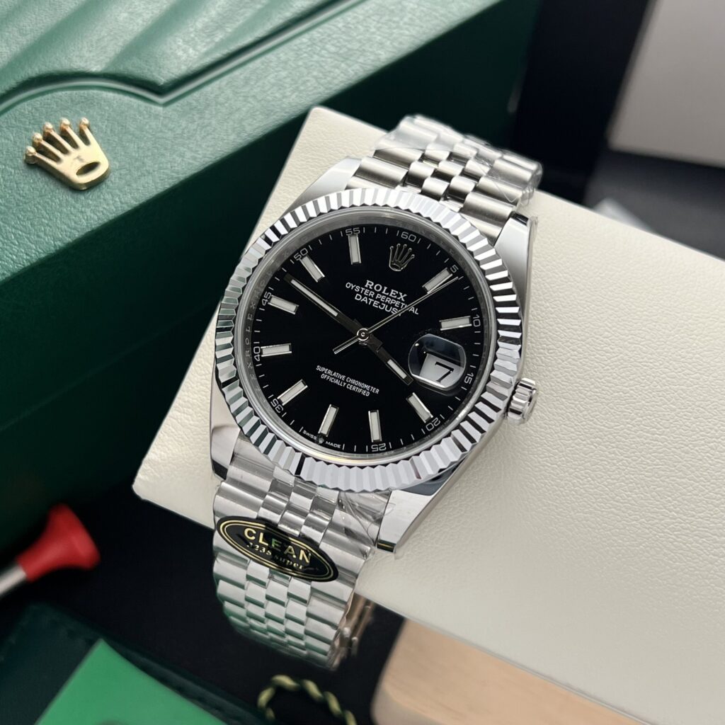 Super Clone Rolex Datejust Black Dial 126334-0018 41 mm