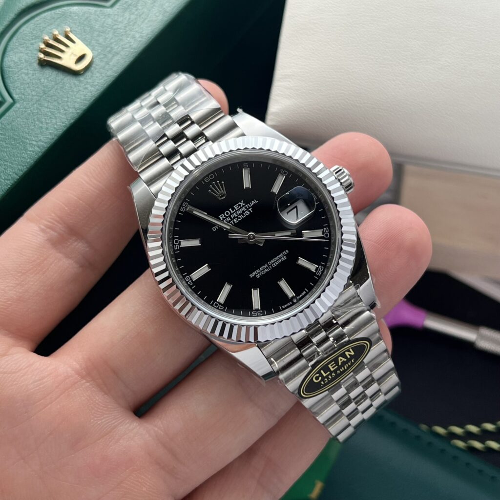 Super Clone Rolex Datejust Black Dial 126334-0018 41 mm
