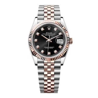 Super Clone Rolex Datejust Black Diamond Dial 126231-0019 36 mm
