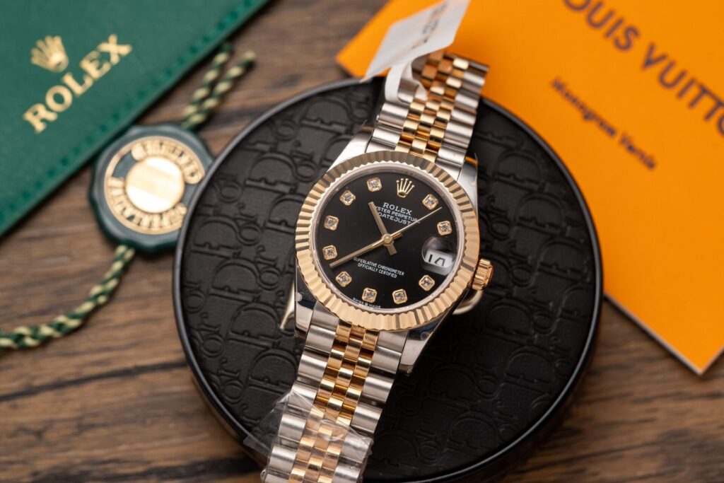 Super Clone Rolex Datejust Black Diamond Dial 126231-0019 36 mm