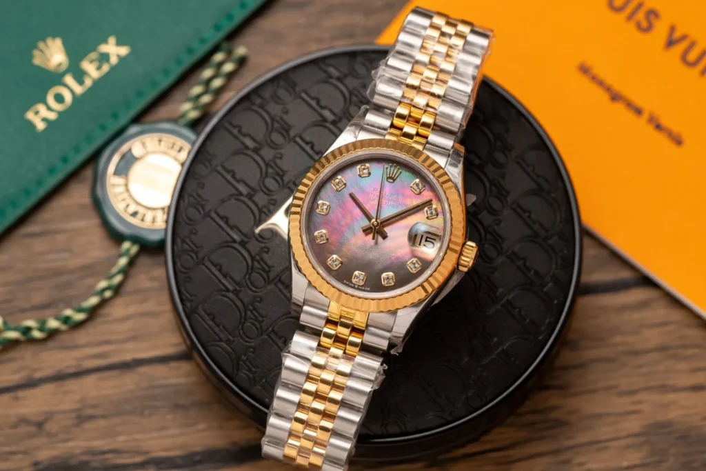 Super Clone Rolex Datejust Black Mother of Pearl Diamond Dial 278273-0024 31 mm – Swiss SuperClone