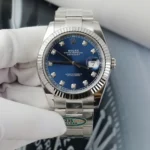 Super Clone Rolex Datejust Bright Blue Diamond Dial 126334-0015 41 mm – Swiss SuperClone
