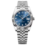 Super Clone Rolex Datejust Bright Blue Diamond Dial 126334-0016 41 mm – Swiss SuperClone