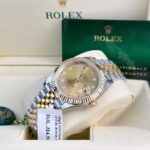 Super Clone Rolex Datejust Champagne Diamond Dial 126333-0012 41 mm