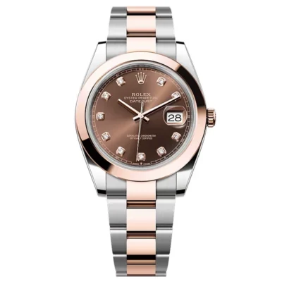 Super Clone Rolex Datejust Chocolate Diamond Dial 126301-0003 41 mm