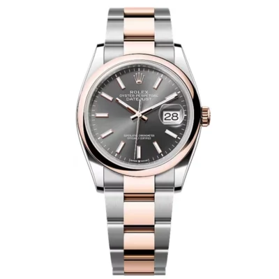Super Clone Rolex Datejust Dark Rhodium Dial 126201-0014 36 mm