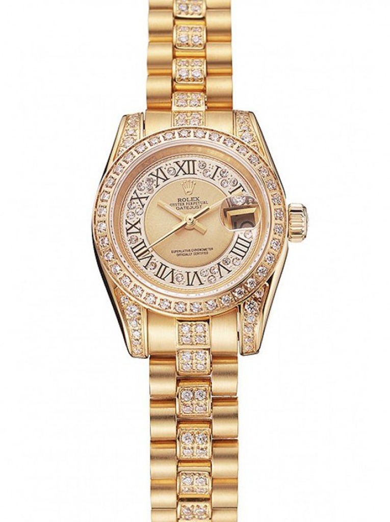 Super Clone Rolex Datejust Gold Dial 1453953 21 mm – Swiss SuperClone