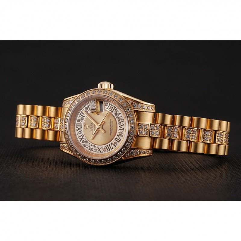 Super Clone Rolex Datejust Gold Dial 1453953 21 mm – Swiss SuperClone
