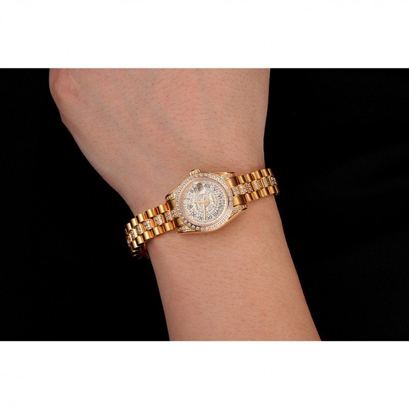 Super Clone Rolex Datejust Gold Dial 1453955 21 mm – Swiss SuperClone