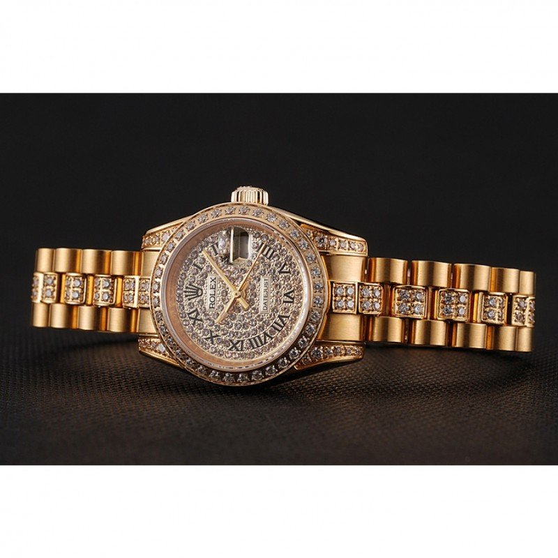 Super Clone Rolex Datejust Gold Dial 1453955 21 mm – Swiss SuperClone