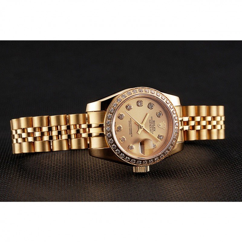 Super Clone Rolex Datejust Gold Dial 1454096 28 mm
