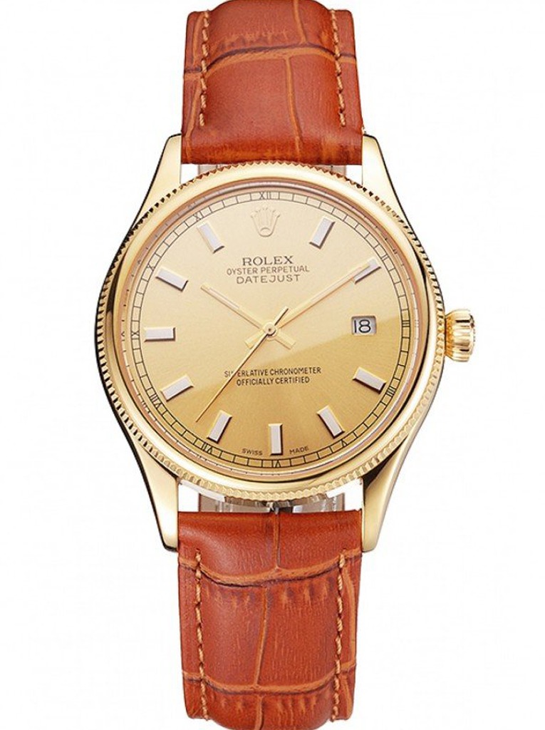 Super Clone Rolex Datejust Gold Dial REP016818 38 mm – Swiss SuperClone