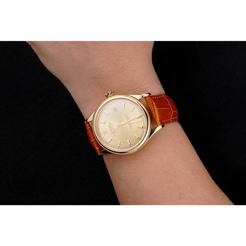 Super Clone Rolex Datejust Gold Dial REP016818 38 mm – Swiss SuperClone