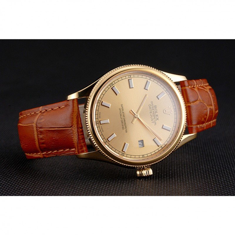 Super Clone Rolex Datejust Gold Dial REP016818 38 mm – Swiss SuperClone